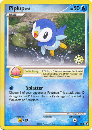 Piplup (72/100) [Countdown Calendar Promos] | Exor Games Summserside