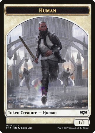 Human Token [Ravnica Allegiance Tokens] | Exor Games Summserside