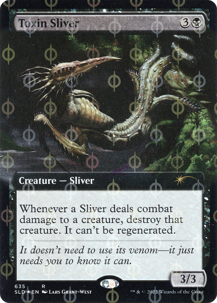 Toxin Sliver (Extended Art) (Step-and-Compleat Foil) [Secret Lair Drop Promos] | Exor Games Summserside