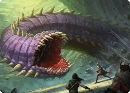 Purple Worm Art Card [Dungeons & Dragons: Adventures in the Forgotten Realms Art Series] | Exor Games Summserside