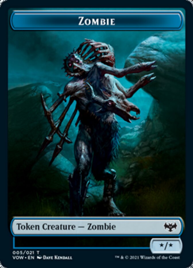 Zombie Token (005) [Innistrad: Crimson Vow Tokens] | Exor Games Summserside