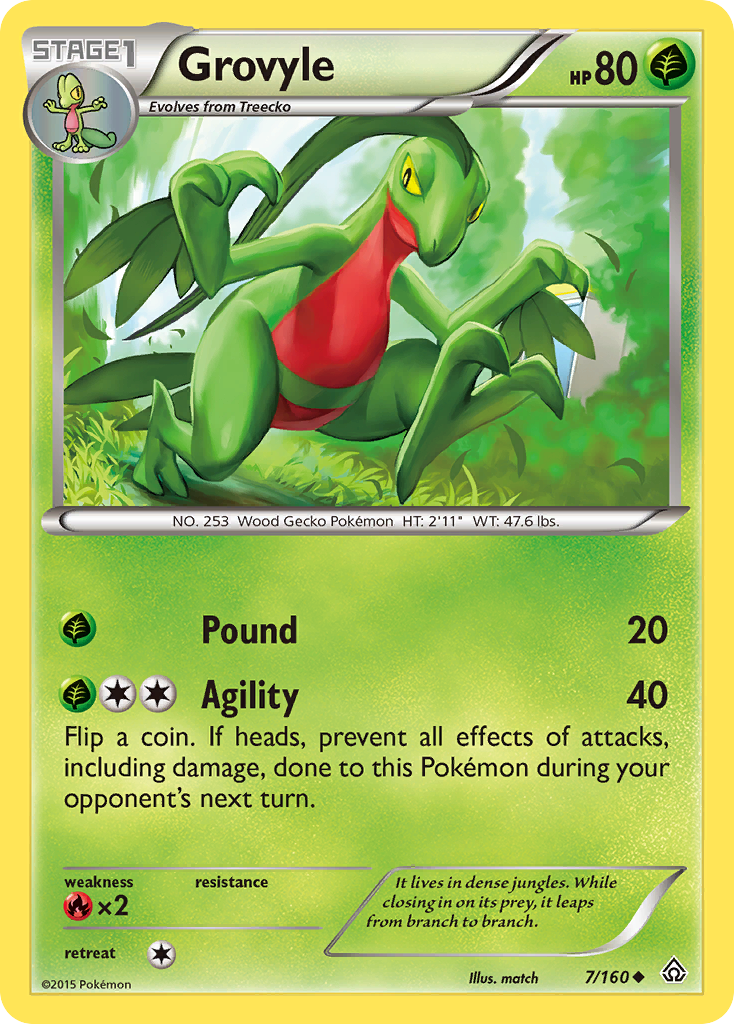 Grovyle (7/160) [XY: Primal Clash] | Exor Games Summserside