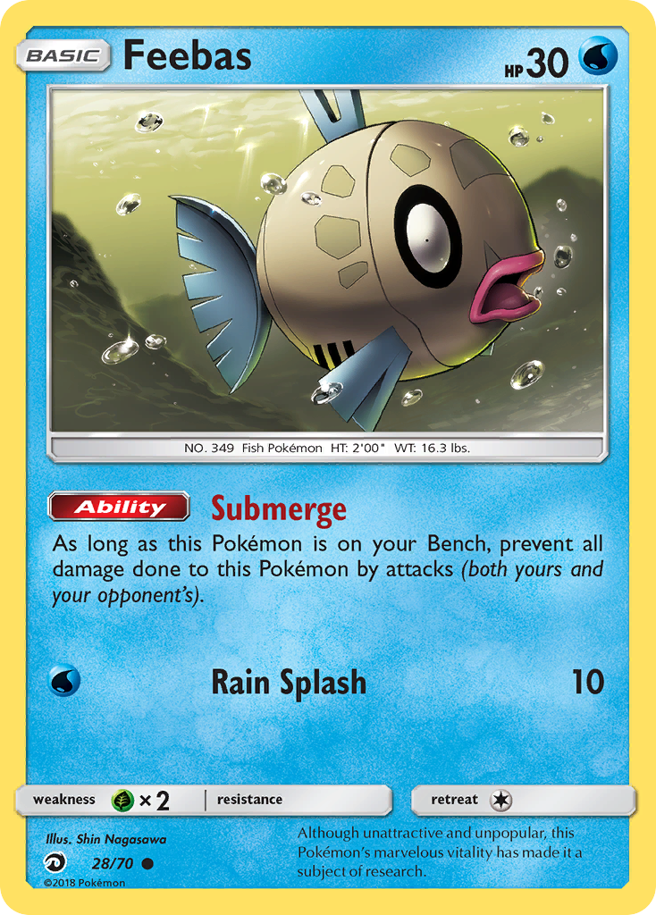 Feebas (28/70) [Sun & Moon: Dragon Majesty] | Exor Games Summserside