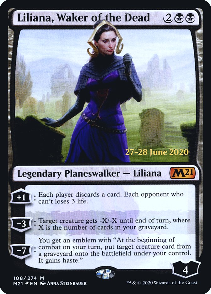 Liliana, Waker of the Dead  [Core Set 2021 Prerelease Promos] | Exor Games Summserside