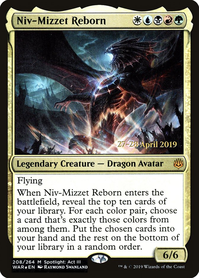 Niv-Mizzet Reborn  [War of the Spark Prerelease Promos] | Exor Games Summserside