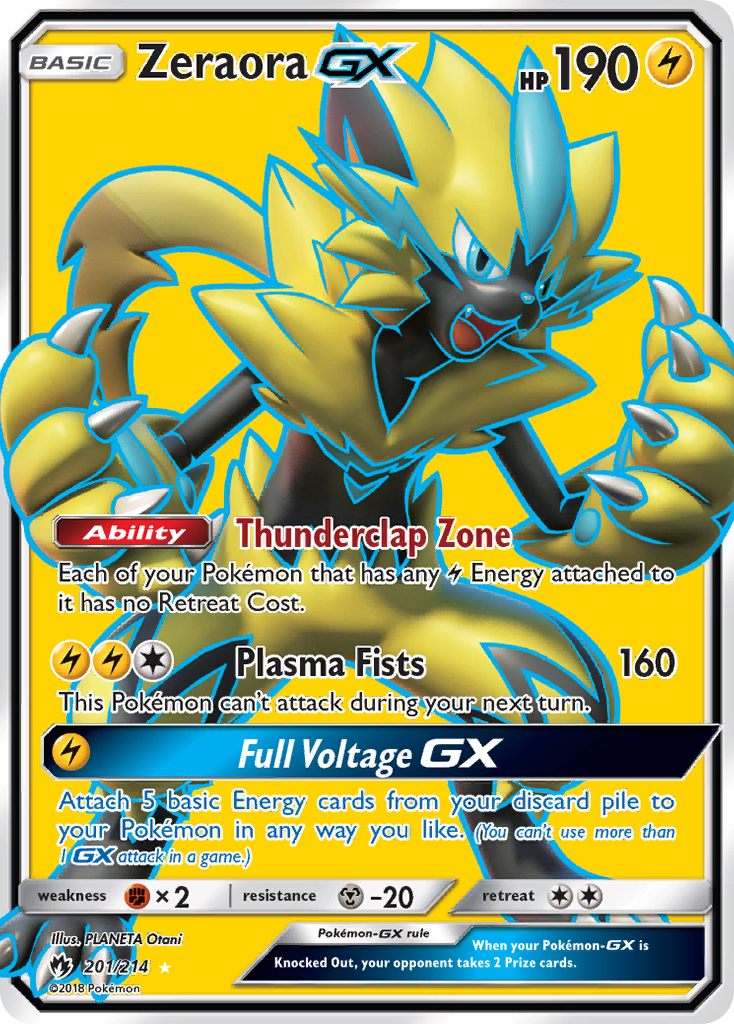 Zeraora GX (201/214) [Sun & Moon: Lost Thunder] | Exor Games Summserside