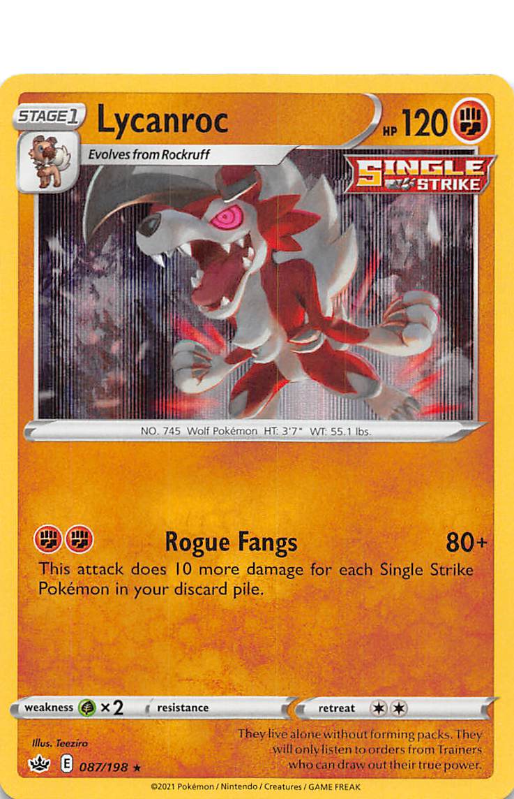 Lycanroc (087/198) [Sword & Shield: Chilling Reign] | Exor Games Summserside