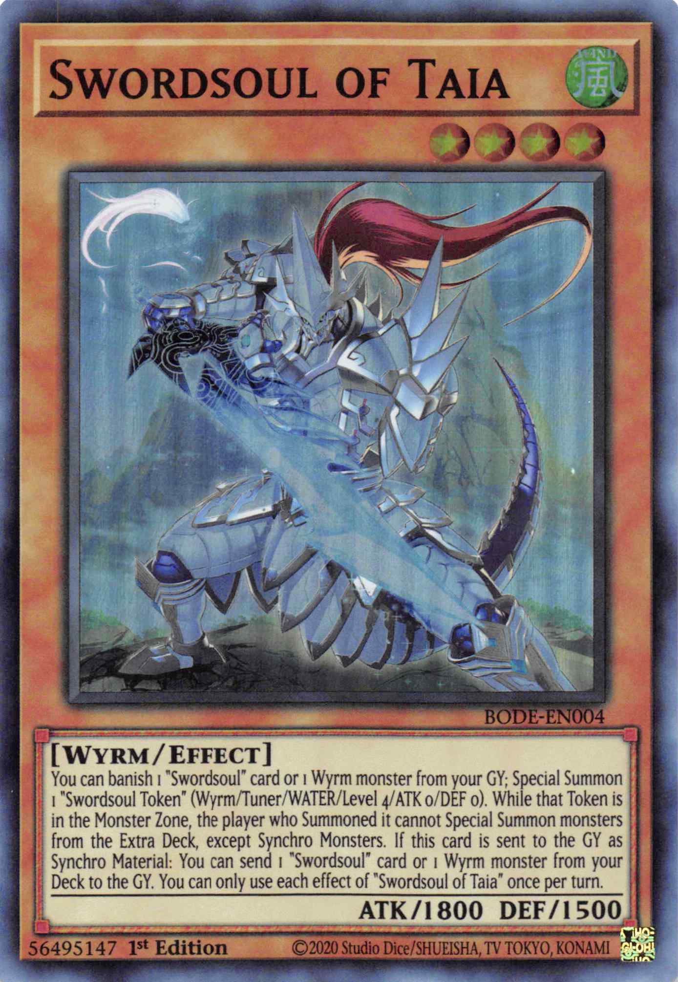 Swordsoul of Taia [BODE-EN004] Super Rare | Exor Games Summserside