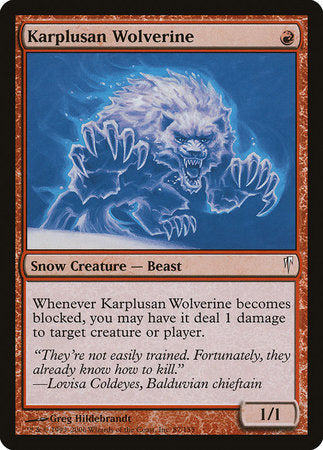 Karplusan Wolverine [Coldsnap] | Exor Games Summserside