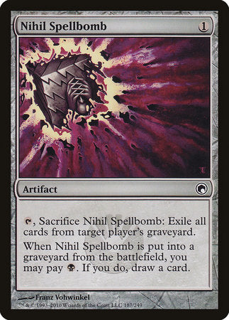 Nihil Spellbomb [Scars of Mirrodin] | Exor Games Summserside