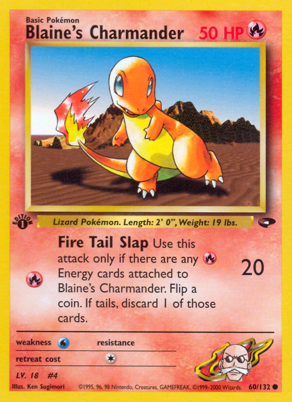 Blaine's Charmander (60/132) [Gym Challenge 1st Edition] | Exor Games Summserside