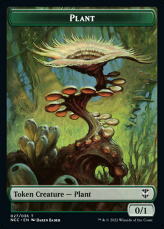 Plant // Beast Double-sided Token [Streets of New Capenna Commander Tokens] | Exor Games Summserside