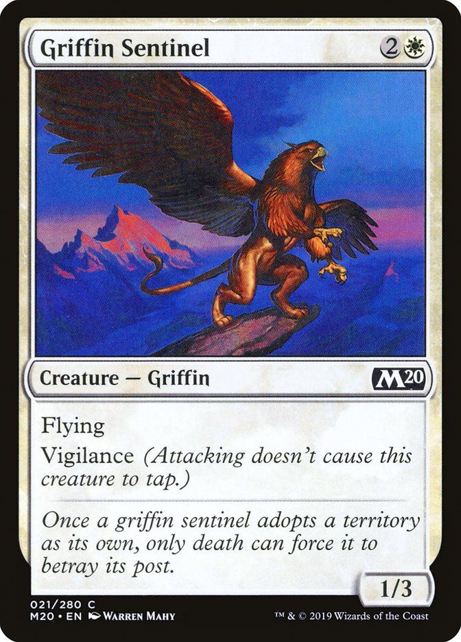 Griffin Sentinel [Core Set 2020] | Exor Games Summserside