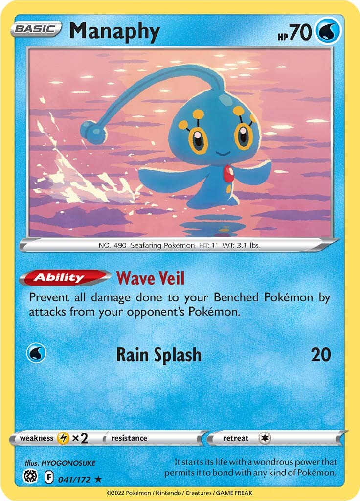 Manaphy (041/172) [Sword & Shield: Brilliant Stars] | Exor Games Summserside