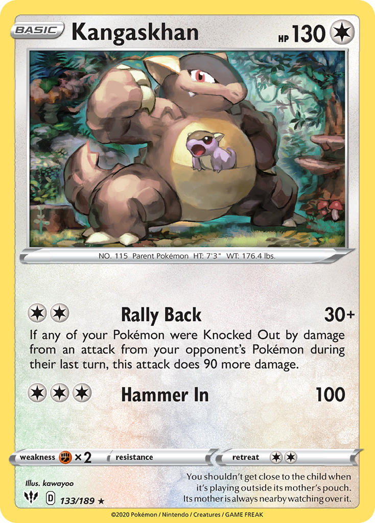 Kangaskhan (133/189) (Theme Deck Exclusive) [Sword & Shield: Darkness Ablaze] | Exor Games Summserside