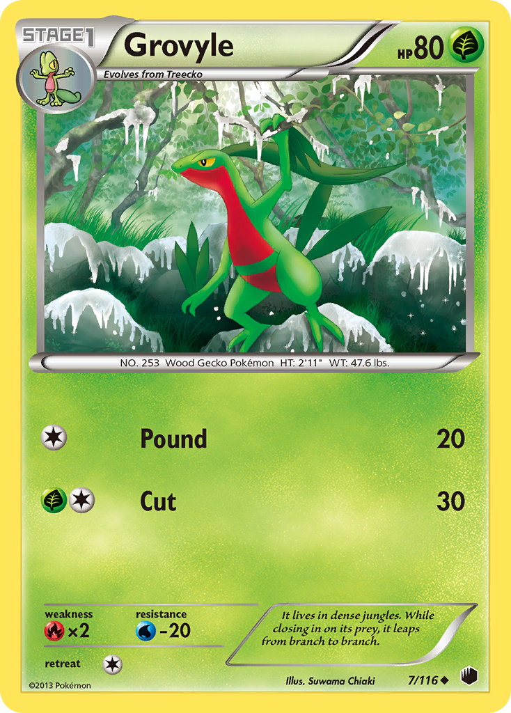 Grovyle (7/116) [Black & White: Plasma Freeze] | Exor Games Summserside