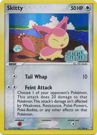 Skitty (41/100) (Stamped) [EX: Crystal Guardians] | Exor Games Summserside