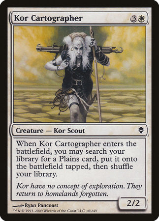 Kor Cartographer [Zendikar] | Exor Games Summserside