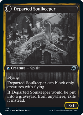 Devoted Grafkeeper // Departed Soulkeeper [Innistrad: Double Feature] | Exor Games Summserside