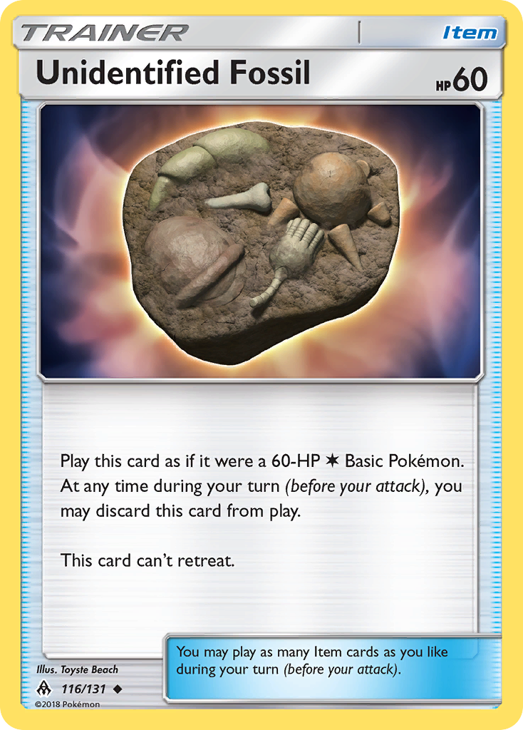 Unidentified Fossil (116/131) [Sun & Moon: Forbidden Light] | Exor Games Summserside