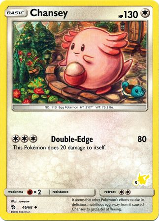 Chansey (46/68) (Pikachu Stamp #5) [Battle Academy 2020] | Exor Games Summserside