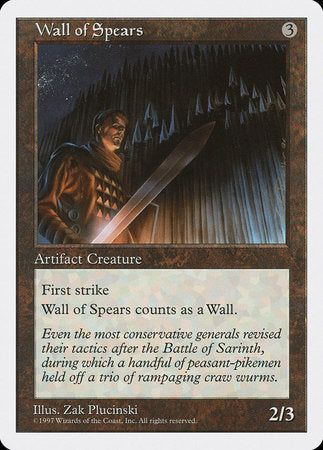 Wall of Spears [Fifth Edition] | Exor Games Summserside