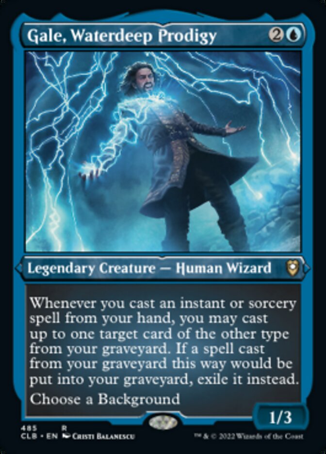 Gale, Waterdeep Prodigy (Foil Etched) [Commander Legends: Battle for Baldur's Gate] | Exor Games Summserside
