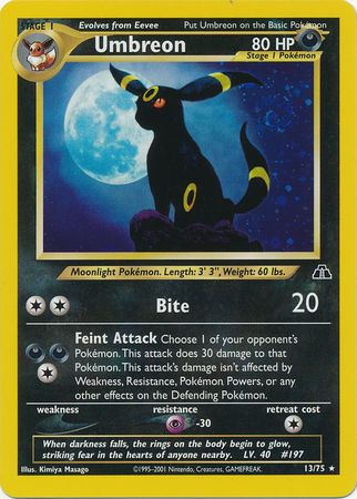 Umbreon (13/75) [Neo Discovery Unlimited] | Exor Games Summserside