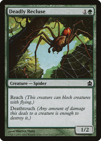 Deadly Recluse [Commander 2011] | Exor Games Summserside