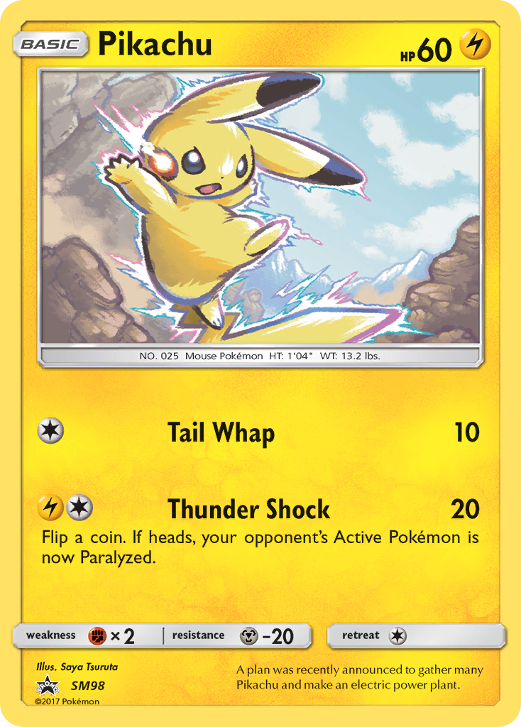 Pikachu (SM98) [Sun & Moon: Black Star Promos] | Exor Games Summserside