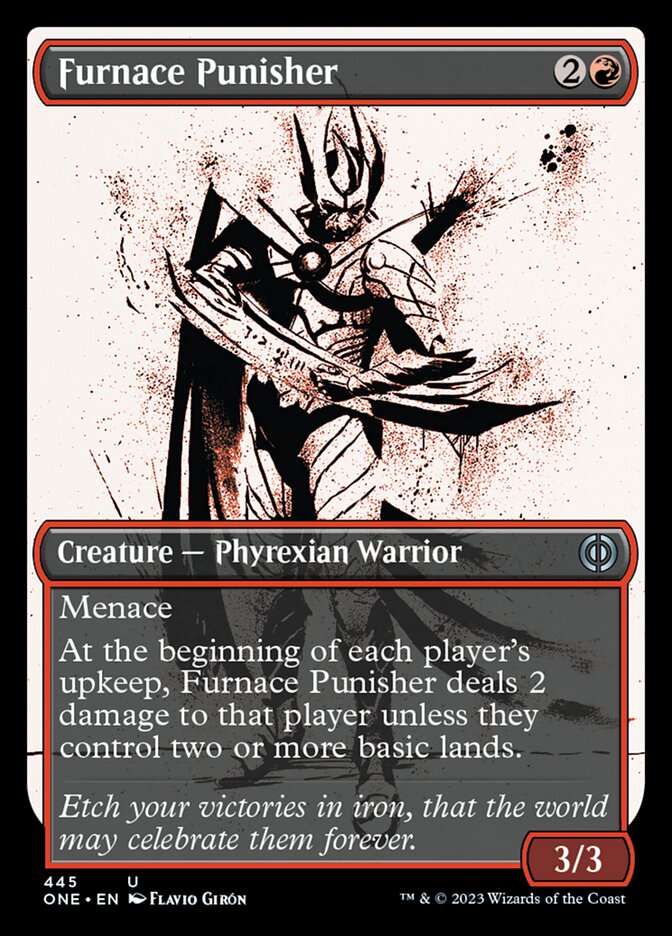 Furnace Punisher (Showcase Ichor Step-and-Compleat Foil) [Phyrexia: All Will Be One] | Exor Games Summserside