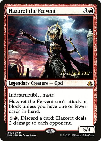 Hazoret the Fervent [Amonkhet Promos] | Exor Games Summserside