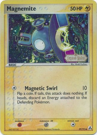 Magnemite (59/92) (Stamped) [EX: Legend Maker] | Exor Games Summserside