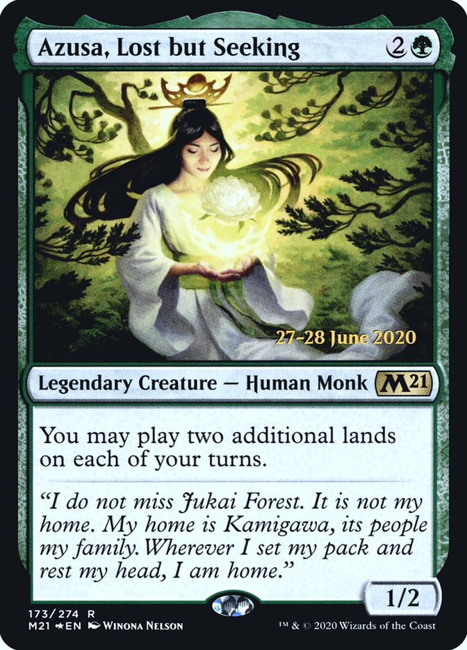 Azusa, Lost but Seeking  [Core Set 2021 Prerelease Promos] | Exor Games Summserside