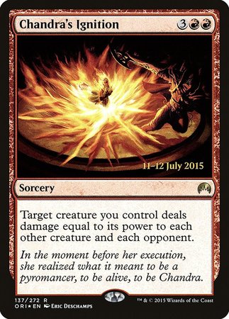 Chandra's Ignition [Magic Origins Promos] | Exor Games Summserside