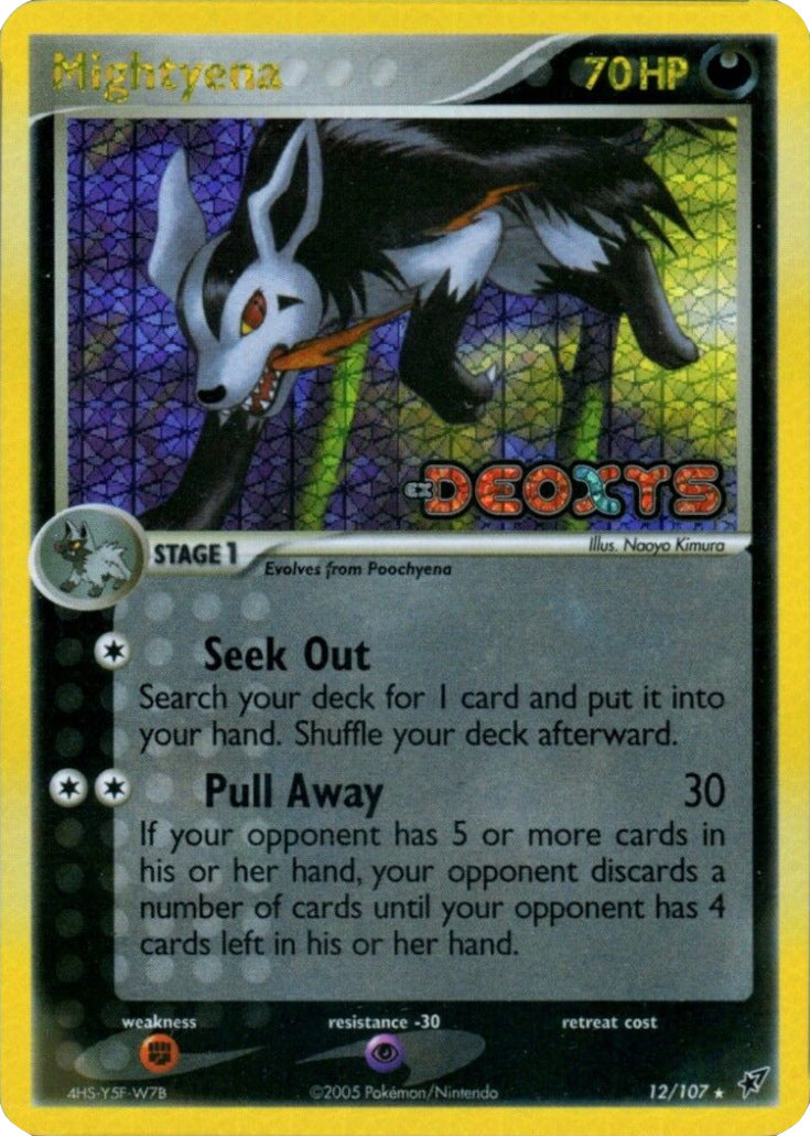 Mightyena (12/107) (Stamped) [EX: Deoxys] | Exor Games Summserside