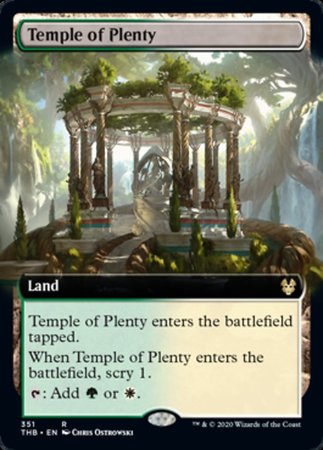 Temple of Plenty (Extended Art) [Theros Beyond Death] | Exor Games Summserside