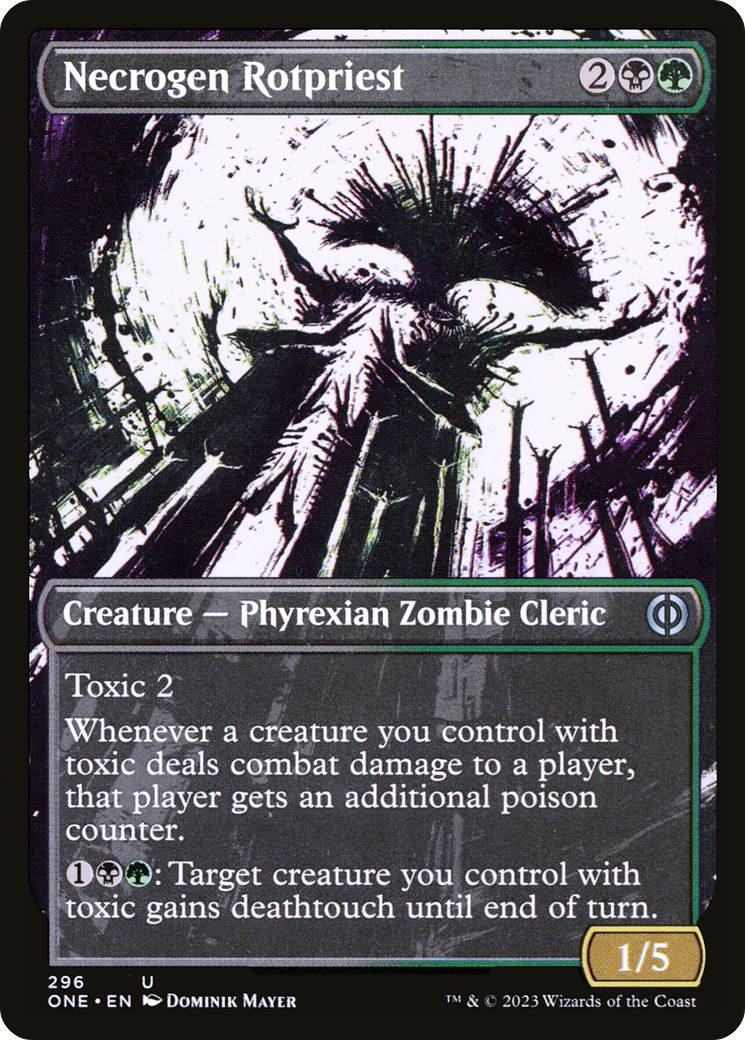 Necrogen Rotpriest (Borderless Ichor) [Phyrexia: All Will Be One] | Exor Games Summserside