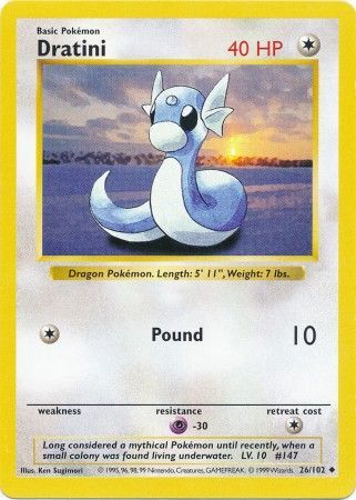 Dratini (26/102) [Base Set Shadowless Unlimited] | Exor Games Summserside