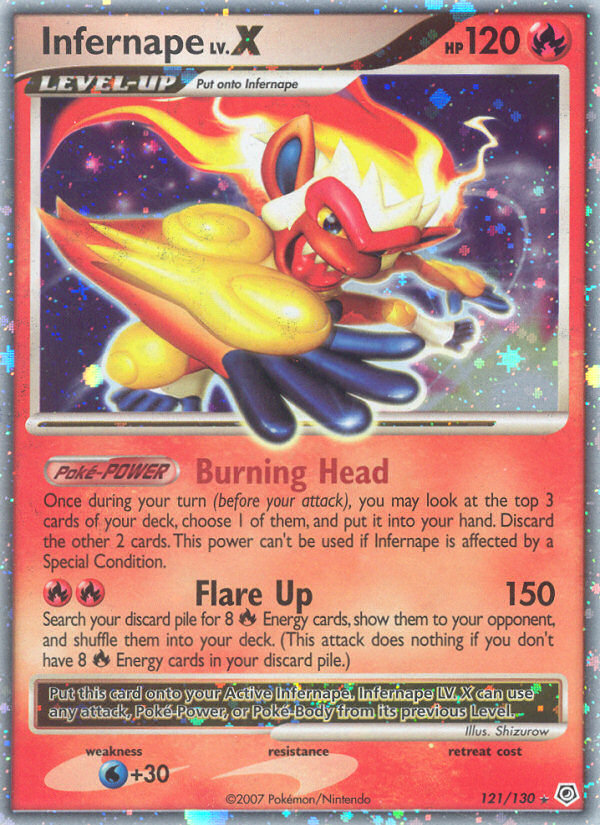 Infernape LV.X (121/130) [Diamond & Pearl: Base Set] | Exor Games Summserside