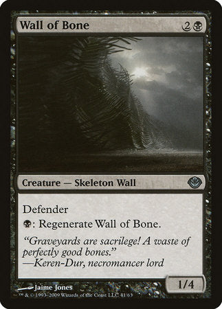 Wall of Bone [Duel Decks: Garruk vs. Liliana] | Exor Games Summserside