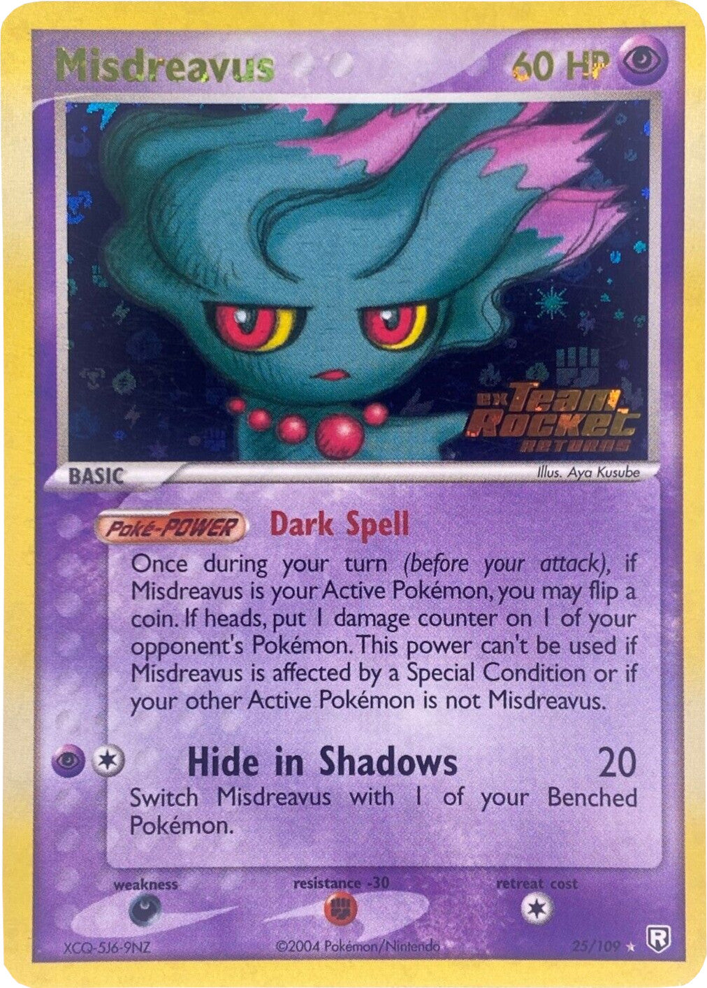 Misdreavus (25/109) (Stamped) [EX: Team Rocket Returns] | Exor Games Summserside