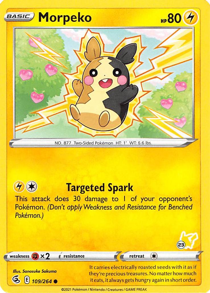 Morpeko (109/264) (Pikachu Stamp #23) [Battle Academy 2022] | Exor Games Summserside