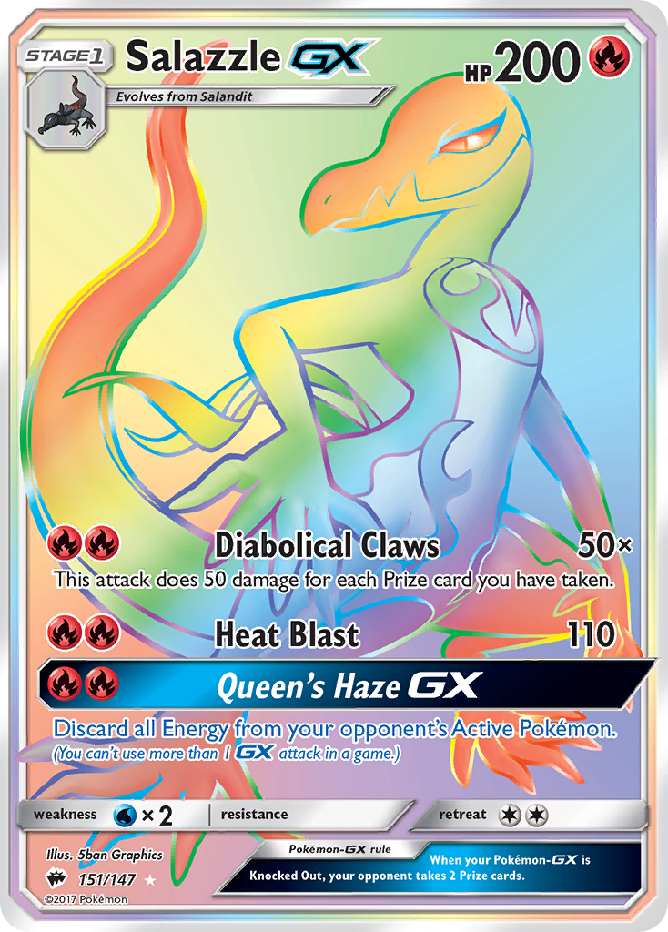 Salazzle GX (151/147) [Sun & Moon: Burning Shadows] | Exor Games Summserside