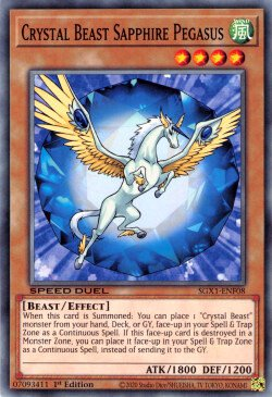 Crystal Beast Sapphire Pegasus [SGX1-ENF08] Common | Exor Games Summserside