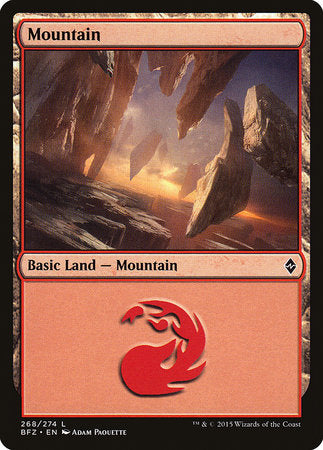 Mountain (268) [Battle for Zendikar] | Exor Games Summserside