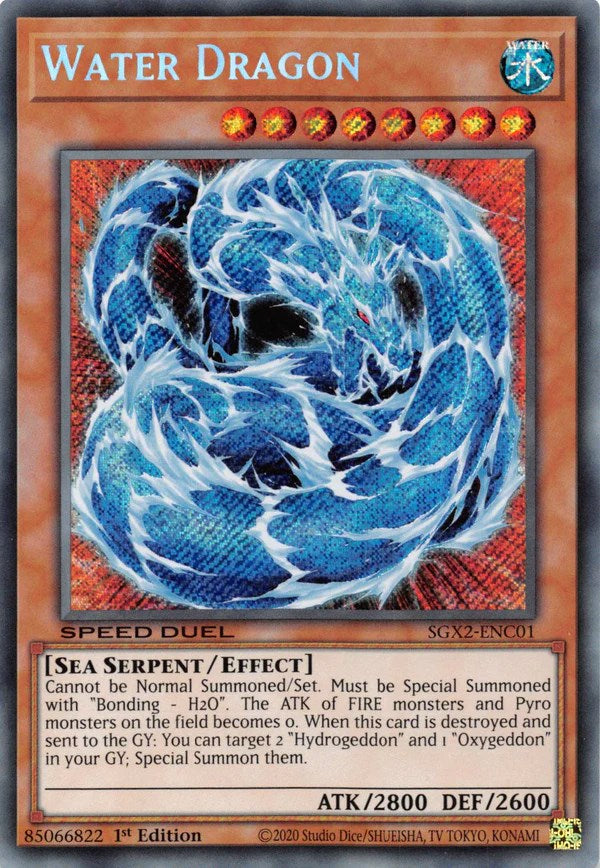 Water Dragon [SGX2-ENC01] Secret Rare | Exor Games Summserside