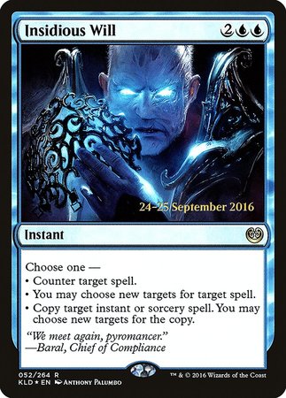 Insidious Will [Kaladesh Promos] | Exor Games Summserside