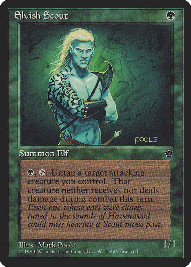 Elvish Scout (Mark Poole) [Fallen Empires] | Exor Games Summserside