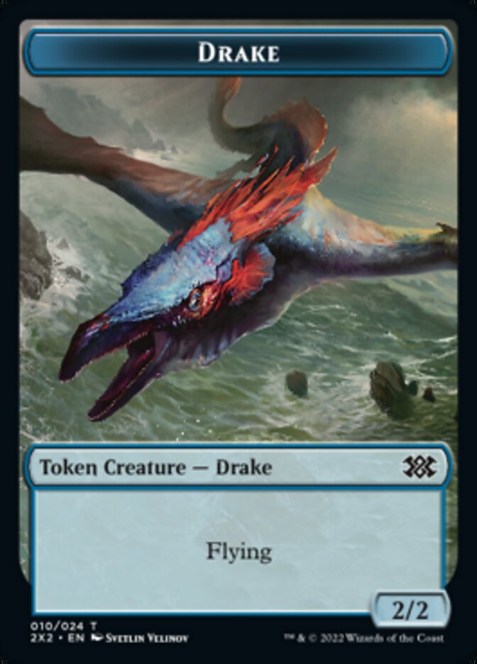 Drake // Treasure Double-sided Token [Double Masters 2022 Tokens] | Exor Games Summserside